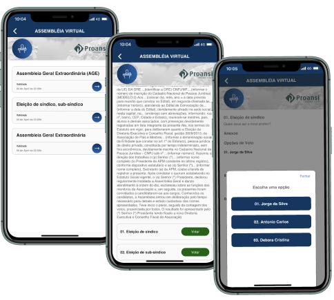 Mockup Assembleia Virtual